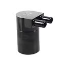 Black metal High-Performance Oil Catch Can on a white background.