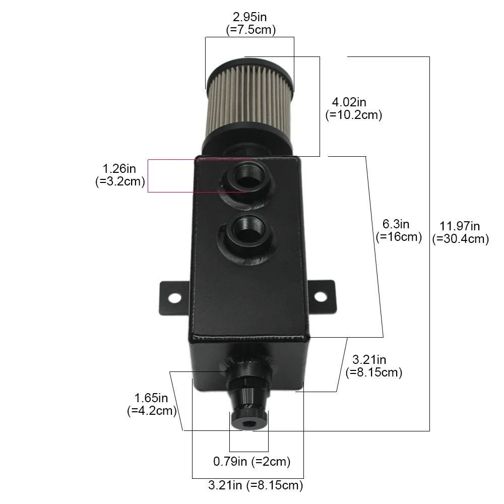 Universal Billet Oil Catch Can