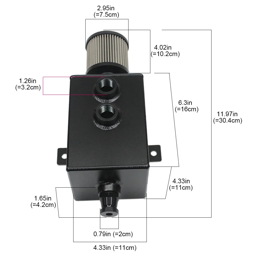 Universal Billet Oil Catch Can