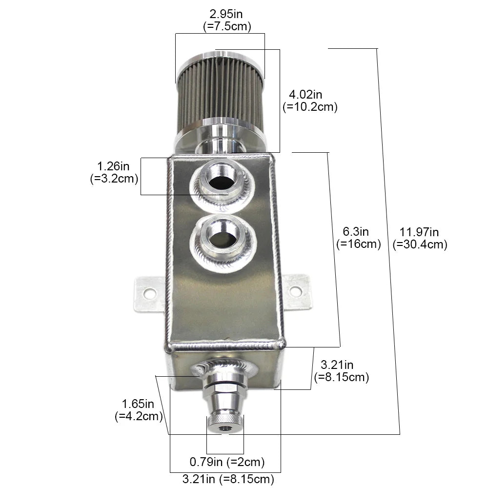 Universal Billet Oil Catch Can